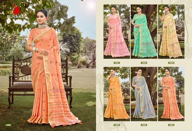 Surmaai By Bunawat Cotton Daily Wear Wholesale Sarees Manufacturers